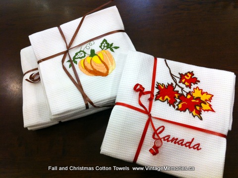 Fall and Christmas Cotton Towel gift set