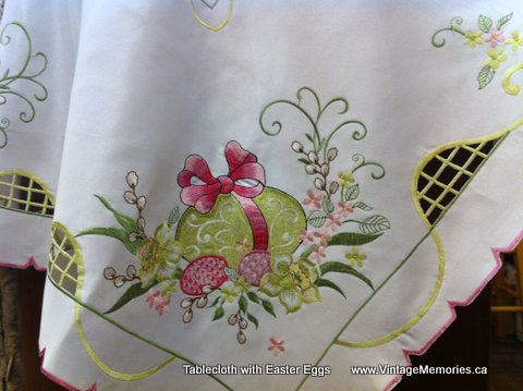 Tablecloth with Easter Eggs